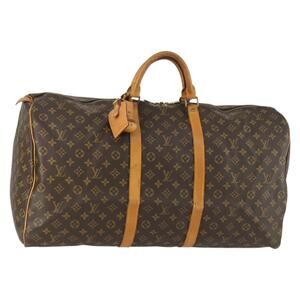LOUIS VUITTON Monogram Keepall 60 Boston Bag M41422 LV Auth 159362